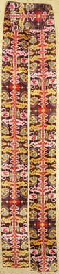 Ikat Seidenband, Indonesien, um 1940, reineNaturseide, ca. 655 x 30 cm, EHZ: 2