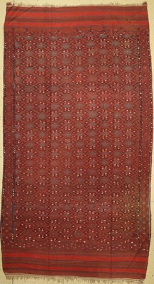 Sumakh alt, Turkmenistan, um 1940, Wolle auf Wolle, ca. 350 x 190 cm, EHZ: 2, (Fleck)