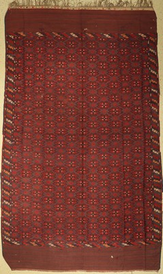 Sumakh alt, Turkmenistan, um 1940, Wolle auf Wolle, ca. 365 x 215 cm, EHZ: 3, (paar kleine Löcher)