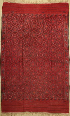 Sumakh alt, Turkmenistan, um 1940, Wolle auf Wolle, ca. 310 x 195 cm, EHZ: 2, (fleckig)