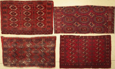 4 Antike Tschowal, Turkmenistan, 19. Jhd, Wolle auf Wolle, ca. 140 x 95 cm, EHZ: 4-5