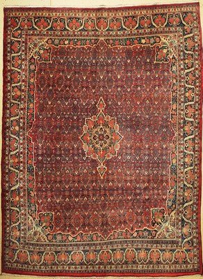 Rosenbidjar alt, Persien, um 1960, Wolle auf Baumwolle, ca. 377 x 279 cm, EHZ: 2-3 (Abrasch,verblasst).