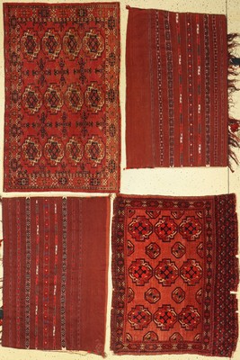4 Antike Tschowal, Turkmenistan, 19. Jhd, Wolle auf Wolle, ca. 140 x 85 cm, EHZ: 3-5