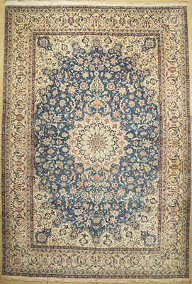 Nain fein (9la), Persien, ca. 40 Jahre, Korkwolle mit Seide, ca. 430 x 290 cm, EHZ: 2