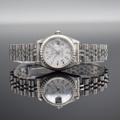 ROLEX Oyster Perpetual Date Damenarmbanduhr,Schweiz verk. lt. beil. Zertifikat 12/2000, Automatik, Ref. 79240, Chronometer der Superlative in ...