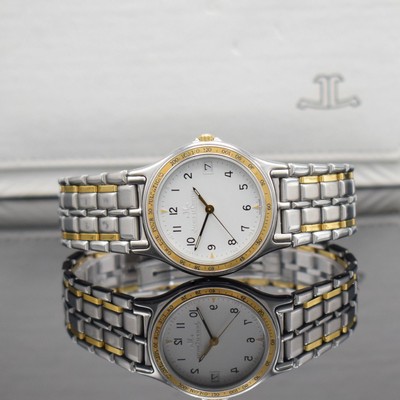 Jaeger-LeCoultre Armbanduhr Referenz 113.5.06, Schweiz um 1985, quarz, Edelstahl & Gold komb., Gliederband m. dopp. Faltschl., Boden 4-fach verschr., ...