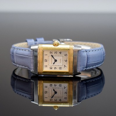 Jaeger-LeCoultre Reverso Duetto Damenarmbanduhr mit Diamanten in Edelstahl/Gold kombiniert Referenz 266.5.44,Handaufzug, Wendegeh. m. beids. ...