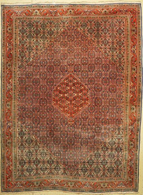 Bidjar Kork alt, Persien, um 1950, Korkwolle, ca. 340 x 260 cm, EHZ: 2