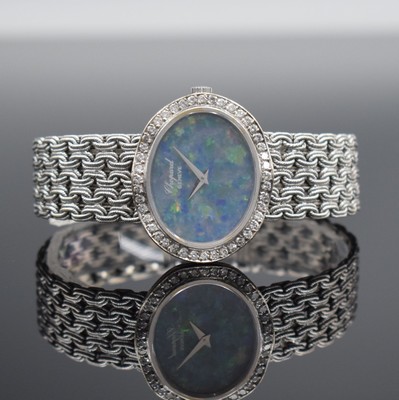 CHOPARD Damenschmuckuhr in WG 750/000 mit Brillanten & Opal-Zifferblatt, Schweiz um 1973, Handaufzug, Ref. 5042 1, 2-teil. Geh., Boden m. ...