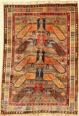 Gabbeh alt, Persien, um 1950, Wolle auf Wolle, ca. 180 x 130 cm, EHZ: 3