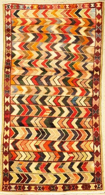 Gabbeh alt, Persien, um 1950, Wolle auf Wolle, ca. 215 x 120 cm, EHZ: 3