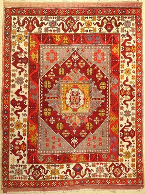 Kirsehir alt, Türkei, um 1930, Wolle auf Wolle, ca. 260 x 200 cm, EHZ: 2-3.