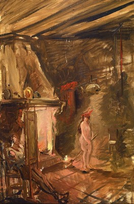 Franz Naager, 1870-1942 München, deutscher Maler, Kunstsammler und Unternehmer, lebte 1901 bis 1913 in Venedig, wo er Kunstwerkstätten gründete, ...