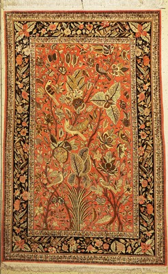 Ghom Seide fein(Shakeri), Persien, um 1940,reine Naturseide, ca. 215 x 140 cm, EHZ: 2