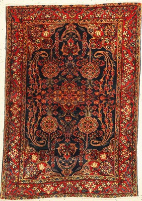 US Re-Import Sarogh fein, Persien, um 1920,Korkwolle, ca. 150 x 105 cm, EHZ: 3