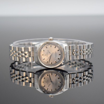 OMEGA seltene Damenarmbanduhren Serie Seamaster Cosmic, Automatik, Schweiz um 1968, Edelstahl-Einschalengeh. inkl. orig. Gliederband m. Faltschl. ...