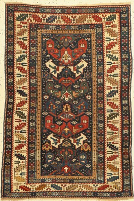 Bidjov Kazak antik, Kaukasus, um 1850/60, Wolle auf Wolle, ca. 138 x 96 cm. Ein wunderschönens museales antikes Exemplar aus dem Ostkaukasus. ...