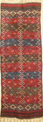 Antiker Malatya Kelim, Türkei, um 1910, Wolle auf Wolle, ca. 250 x 93 cm, EHZ: 2