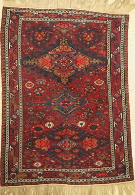 Sumakh alt, Kaukasus, um 1930, Wolle auf Wolle, ca. 190 x 142 cm, EHZ: 2-3