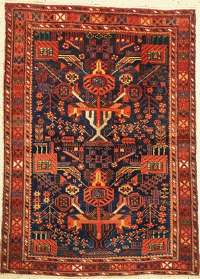 Khamseh alt, Persien, um 1930/40, Wolle aufBaumwolle, ca. 180 x 132 cm, EHZ: 2