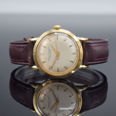 GIRARD PERREGAUX Herrenarmbanduhr Gyromatic Referenz 6161, Automatik, Schweiz 1950er Jahre, verg. Metallgeh., Edelstahlboden verschr., Kal. ETA 1256, ...
