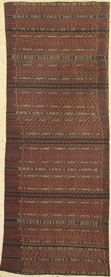 Tubular Kleid (Rohrförmig), traditionelle Kleidung, Sumba (Indonesien), um 1940/50, ca. 160 x 60 cm, Baumwolle, hand-gewebt/gefärbt, schmale ...