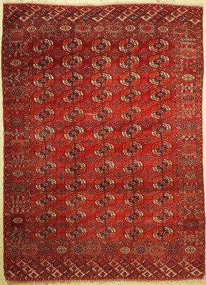 Tekke Hauptteppich antik, Turkmenistan, 19.Jhd, Wolle auf Wolle, ca. 290 x 210 cm, EHZ: 4