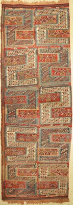Sileh Kelim, Kaukasus, um 1930, Wolle auf Wolle, ca. 310 x 112 cm, EHZ: 3-4