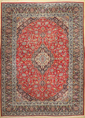 Keschan, Handgeknüpft, Persien, Wolle auf Baumwolle, ca. 356 x 265 cm, EHZ: 2