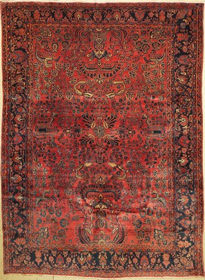 Us Re-Import Sarogh, Persien, um 1930, Korkwolle, ca. 348 x 257 cm, EHZ: 2-3