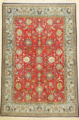 Ghom, Handgeknüpft, Persien, Wolle mit Seide, ca. 200 x 132 cm, EHZ: 2