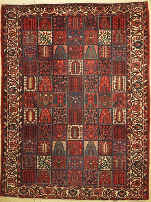 Felder-Bachtiar alt, Persien, um 1940, Wolle auf Baumwolle, ca. 356 x 270 cm, EHZ: 3