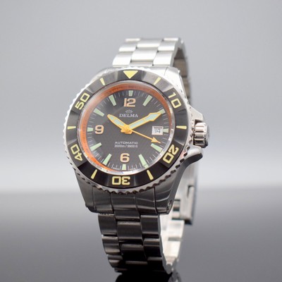 DELMA Blue Shark auf 500 Stück limitierte Taucheruhr, Schweiz um 2010, Automatik, ab Hersteller 3000m wasserd., massives verschr. Edelstahlgeh., ...