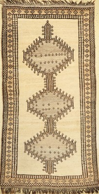 Gabbeh alt, Persien, ca. 60 Jahre, Wolle auf Wolle, ca. 220 x 122 cm, EHZ: 2-3