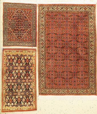 Konvolut aus 2 feiner Bidjar und einer feiner Täbriz, ca. 50 Jahre, Korkwolle, ca, 144 x 92 cm, EHZ: 2-3