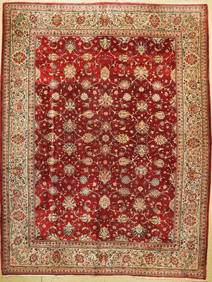 Sarogh Mahal, Persien, um 1960, Wolle auf Baumwolle, ca. 360 x 275 cm, EHZ: 3(Mottenfraß).