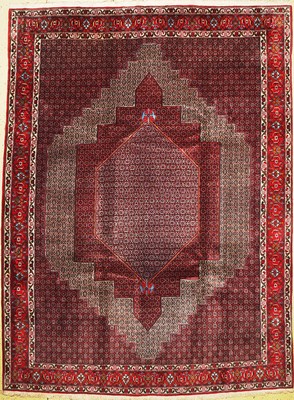 Senneh Kork, Persien, ca. 50 Jahre, Korkwolle, ca. 337 x 248 cm, EHZ: 2