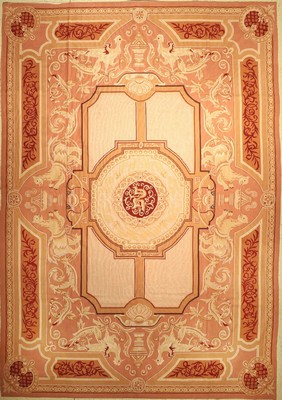 Aubusson stil, China, ca. 50 Jahre, Wolle auf Baumwolle, ca. 428 x 300 cm, EHZ: 2