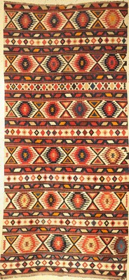 Schirwan Kelim, Kaukasus, um 1910, Wolle auf Wolle, ca. 320 x 148 cm, EHZ: 2-3