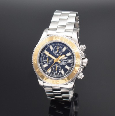 BREITLING Super Ocean Chronograph II Referenz C13341, Automatik, Schweiz um 2012, Chronometer in Edelstahl/Gold kombiniert inkl. Gliederband m. ...