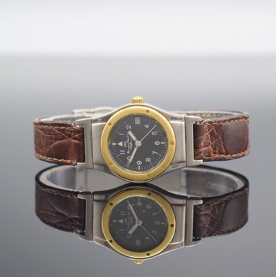IWC Damenarmbanduhr Serie Ingenieur Referenz 4560, Schweiz um 1990, Titan/Gold kombiniert inkl. Lederband m. orig. Faltschl., Boden verschr., ...