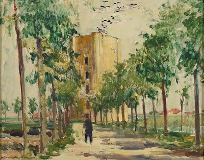 Georg Hambüchen, 1901 - 1971, Studium an derKunstgewerbeschule Düsseldorf, arbeitete als Dekorations- u. Theatermaler, Zahlreiche Reisen an die ...