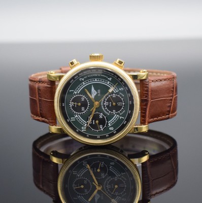 PHILIPPE DU BOIS S.S. 100 limited Edition vergoldete Herrenarmbanduhr mit Chronograph, Schweiz um 2005, Automatik, auf 999 Stück limitiertes ...