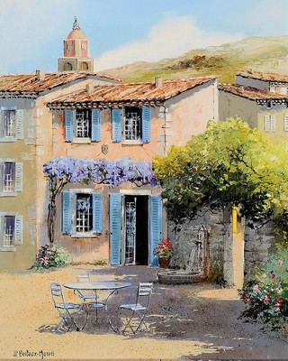 Jean-Pierre Bertaux-Marais, geb. 1936, St. Trop, Öl/Lwd, links unten signiert, rückseitig betitelt, ca. 40x33cm, R. ca. 67x59cm
