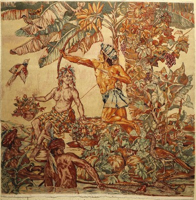 Täbriz fein, China, um 1960, Korkwolle geknüpft auf Baumwolle, ca, 210 x 210 cm, EHZ: 2