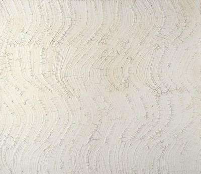 Herbert Zangs, 1924-2003, Acryl/Lwd, "Schwingung", rechts unten sign., dat. 56, verso mit altem Galeriestempel, ca. 57x67,5 cm, ...