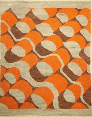 Seltener Bauhaus Kelim, Europa, um 1930, Wolle auf Wolle, ca. 206 x 166 cm, EHZ: 2