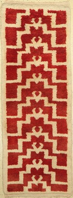 Schlafteppich, Türkei, um 1950, Wolle auf Wolle, ca. 204 x 78 cm, EHZ: 2