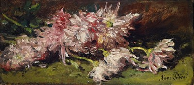Anna Peters, 1843 Mannheim - 1926 Stuttgart, frühe Unterrichtung in Landschaftsmalerei durch den Vater Pieter Francis Peters, Studienreisen nach ...