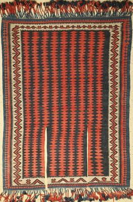 Schirwan Pferdedecke, Kaukasus, um 1900, Wolle auf Wolle, ca. 178 x 134 cm, (flachgewebt), EHZ: 2-3